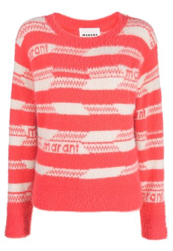 Isabel Marant Étoile Orson logo-print striped jumper - Rosa