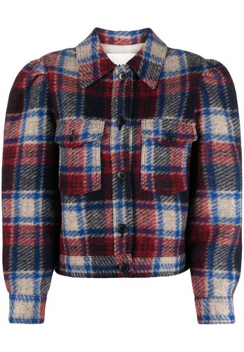 Isabel Marant Étoile Leike checked shirt jacket - Blu