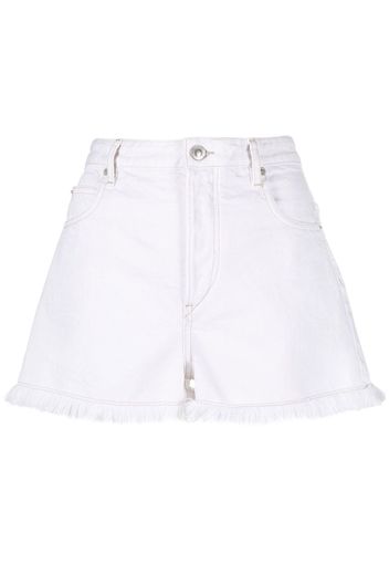 Isabel Marant Étoile high-waisted denim shorts - Bianco