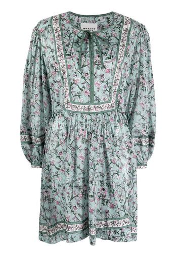 Isabel Marant Étoile floral cotton minidress - Verde