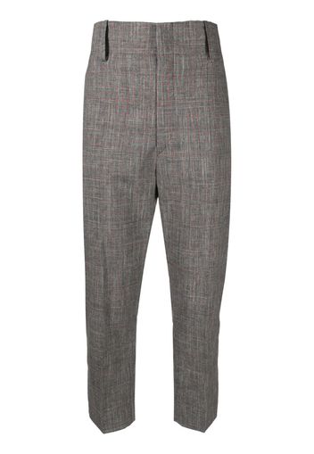 Isabel Marant Étoile checked tapered trousers - BKPK BLACK PINK