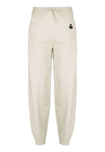 Isabel Marant Étoile embroidered logo track pants - Toni neutri