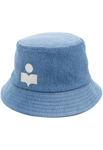 Isabel Marant Étoile logo-print bucket hat - Blu