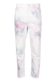 Isabel Marant Étoile abstract-print cropped trousers - Bianco