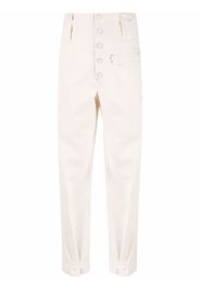 Isabel Marant Étoile high-waist tailored trousers - Toni neutri