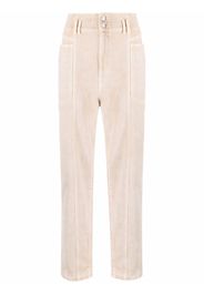 MOTHER faded straight-leg jeans - Blu high-rise straight-leg jeans - Toni neutri