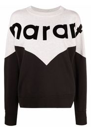 Isabel Marant Étoile two-tone crew neck sweatshirt - Nero