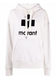 Isabel Marant Étoile Mansell logo-print hoodie - Toni neutri