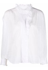 Isabel Marant Étoile ruffled high-neck blouse - Bianco