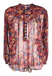 Isabel Marant Étoile Kiledia floral print blouse - Rosso