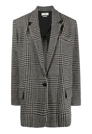 Isabel Marant Étoile Cikaito oversized plaid coat - Nero