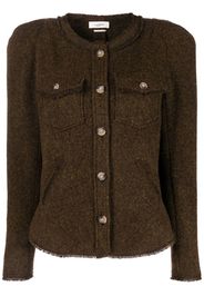 ISABEL MARANT ÉTOILE button-up knitted jacket - Verde