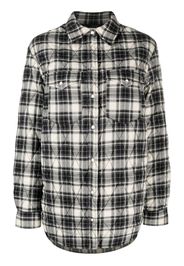 Isabel Marant Étoile quilted plaid-print shirt - Toni neutri