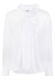 Isabel Marant Étoile Camicia a maniche lunghe con ruches - Bianco