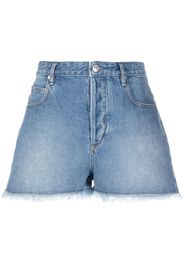 Isabel Marant Étoile frayed-edge denim shorts - Blu