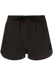 Isabel Marant Étoile logo-print cotton mini shorts - Nero