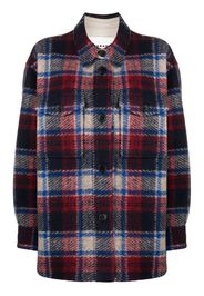 Isabel Marant Étoile check-pattern button-front overshirt - Blu