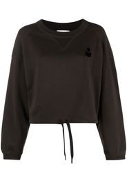 Isabel Marant Étoile logo-print crew neck sweatshirt - Nero