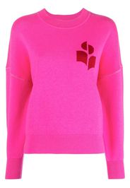 Isabel Marant Étoile logo-print knitted jumper - Rosa