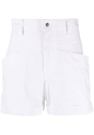 Isabel Marant Étoile high-waisted cotton mini shorts - Bianco