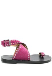 Isabel Marant Étoile metal eyelet detailing sandals - Rosa