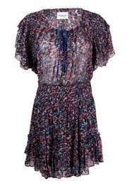 Isabel Marant Étoile floral mini dress - Blu