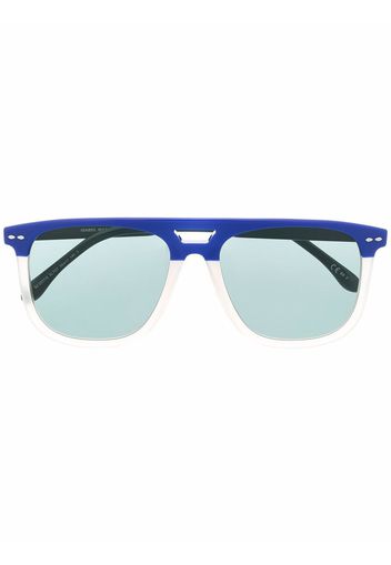 Isabel Marant Eyewear Occhiali da sole con design color-block - Blu
