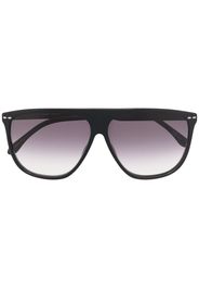 Isabel Marant Eyewear geometric-frame sunglasses - Giallo Occhiali da sole oversize - Nero