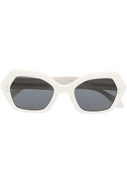 Isabel Marant Eyewear geometric-frame sunglasses - Giallo square-frame tinted sunglasses - Bianco