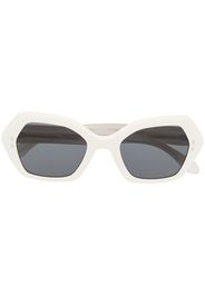 Isabel Marant Eyewear Occhiali da sole con montatura a giorno - Nero square-frame tinted sunglasses - Bianco