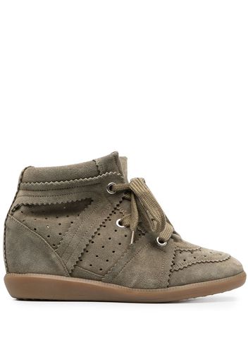 Isabel Marant Sneakers con zeppa Bobby - Verde