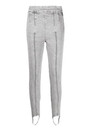 Isabel Marant stirrup-cuff skinny jeans - Grigio