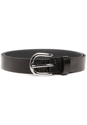 Isabel Marant Zap snakeskin-effect belt - Nero