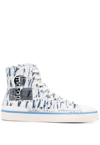 Isabel Marant tie-dye high-top sneakers - Blu