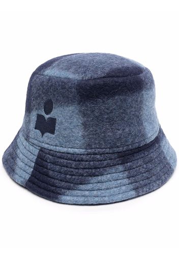 Isabel Marant tartan-check bucket hat - Blu