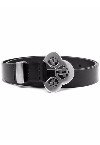 Isabel Marant engraved-buckle leather belt - Nero