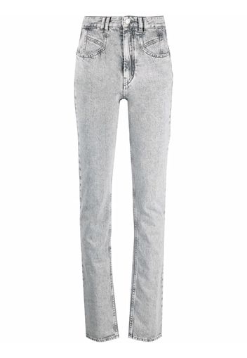 Isabel Marant washed slim-cut jeans - Grigio