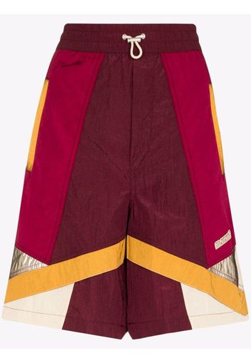 Isabel Marant panelled drawstring basketball shorts - Rosso