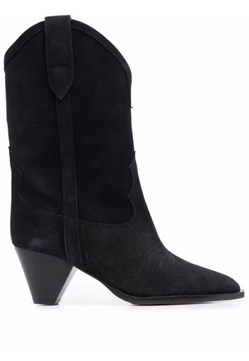 Isabel Marant Duerto 40 western suede boots - Nero