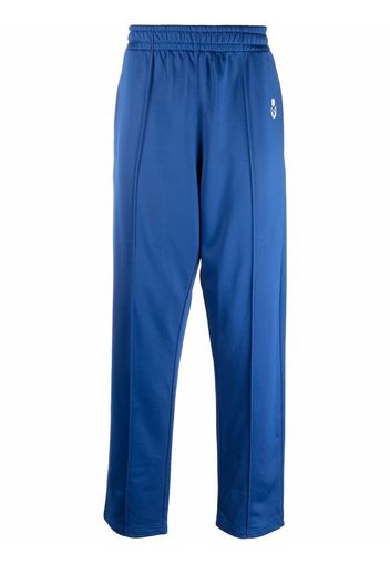 Isabel Marant straight-leg logo trackpants - Blu