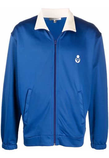 Isabel Marant logo-print track jacket - Blu