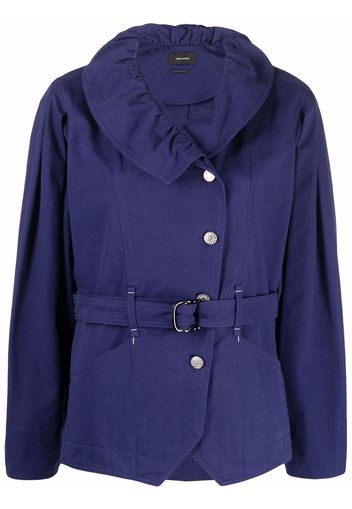 Isabel Marant Dipazo belted button-up coat - Blu