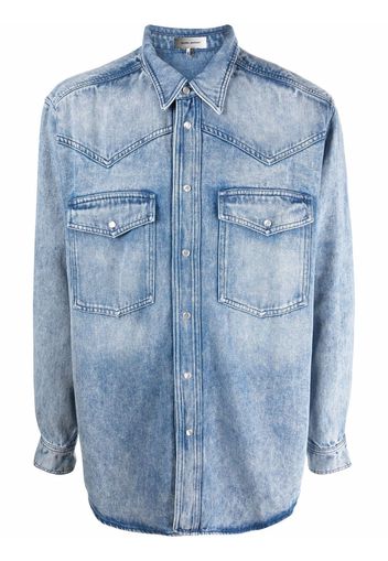 Isabel Marant Tanialo lyocell denim shirt - Blu