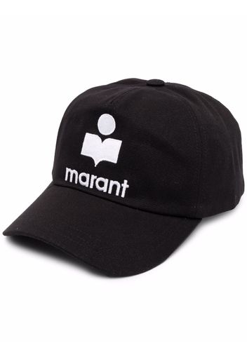 Isabel Marant logo-embroidered cotton cap - Nero