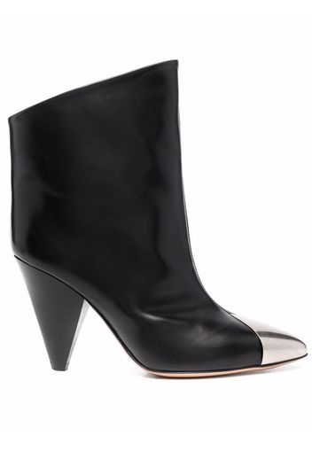 Isabel Marant Lapio contrasting toecap boots - Nero