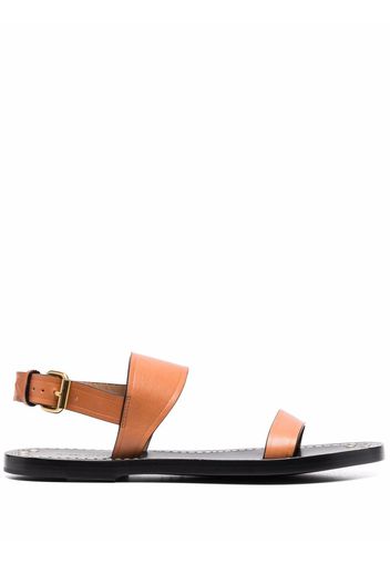 Isabel Marant stud detail leather sandals - Marrone