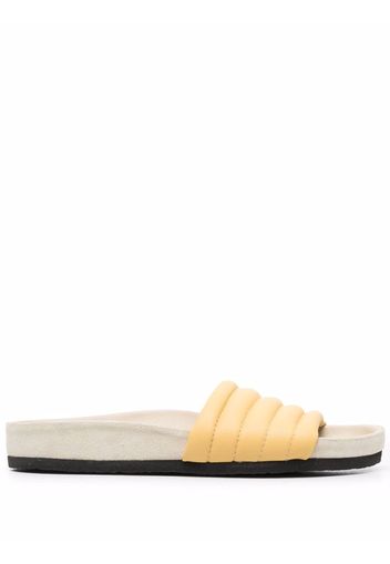 Isabel Marant Shellea padded slides - Giallo