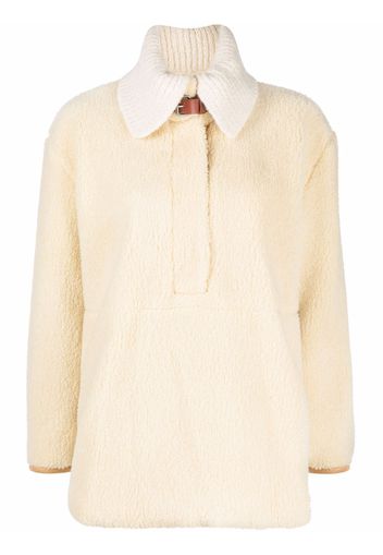 Isabel Marant Brigette shearling jacket - Toni neutri