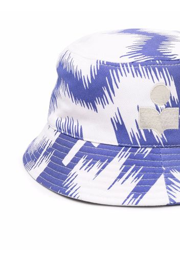 Isabel Marant brushed-priny bucket hat - Bianco