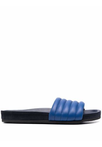 Isabel Marant Helleah quilted band sldies - Blu